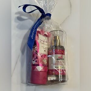 NWT Bath & Body Works travel size bundle of 2: Milkbar Birthday Cake